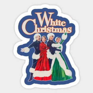 White Christmas 1954 Holiday Classic Movie - Vintage Christmas Sticker